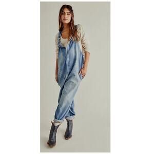 Free People We The Free Hunter Denim Overall Size Small